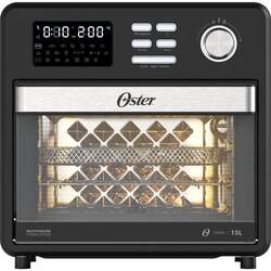 Forno e Fryer 15L Multifunções Compact 10 em 1 Preto - Oster
